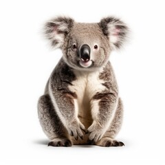 koala on a white background isolated.
