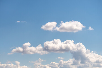 Blue sky background with clouds