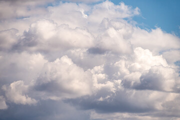 Blue sky background with clouds