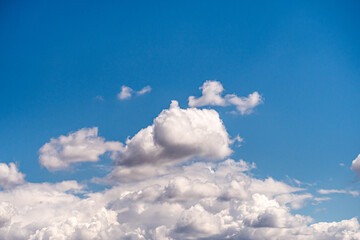 Blue sky background with clouds