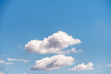 Blue sky background with clouds