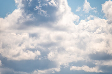 Blue sky background with clouds