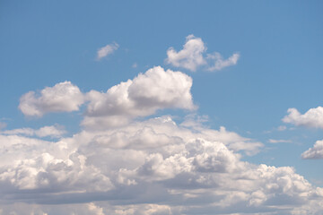 Fototapeta na wymiar Blue sky background with clouds