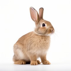 Obraz premium hare isolated on white background.
