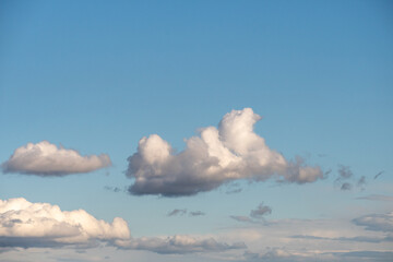 Blue sky background with clouds