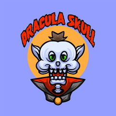 Dracula Skull Vector Illustration