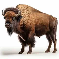 Türaufkleber bison design element on white background. © Yahor Shylau 