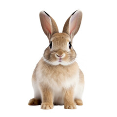 Obraz premium Brown Rabbit on transparent background