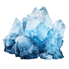 Obraz premium Glacier on white background