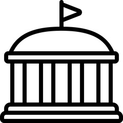 Business Governance Building Icon