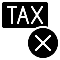 No Tax Icon