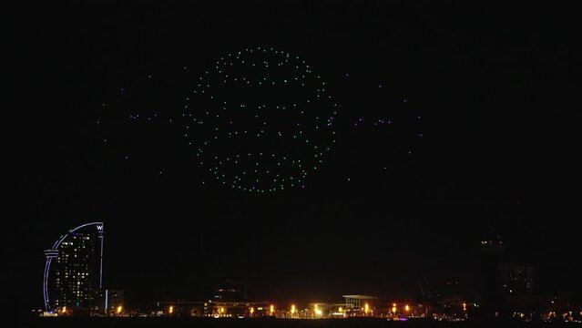 Barcelona drone light show