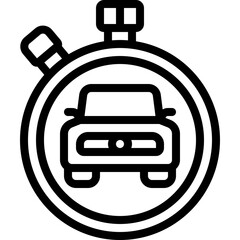 Obraz premium Car Range Timer Icon