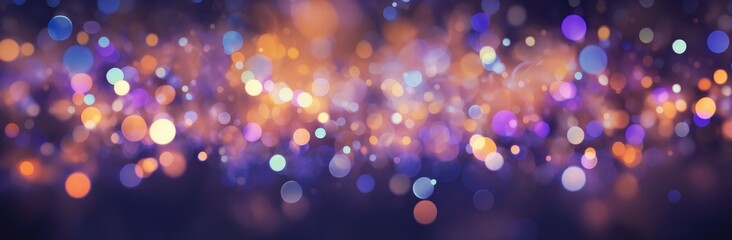 Blurred colorful lights creating a mesmerizing abstract effect