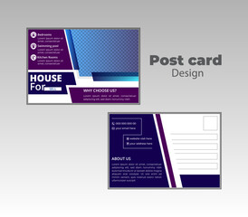 Post card design template 
