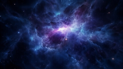 Obraz na płótnie Canvas A beautiful star cluster shining brightly in the night sky
