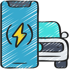 Electric Car App Icon