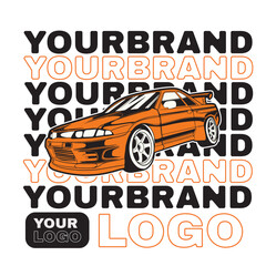 Car Vector Illustration For Conceptual Design. Suitable for posters, stickers, t-shirt prints, and banners.	
