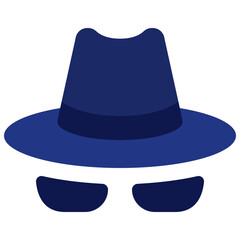 Hacker Hat And Sunglasses Icon