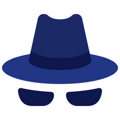 Hacker Hat And Sunglasses Icon