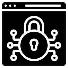 Cyber Security Padlock Icon