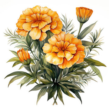 Marigold clip art preview