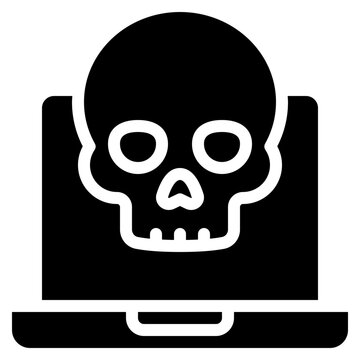 Hack Skull Laptop Icon