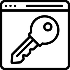 Website Key Icon