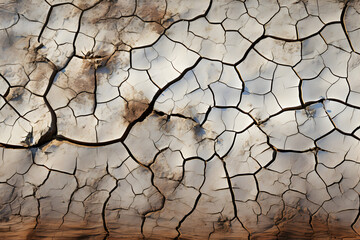 Earth dried by global warming - AI technology 