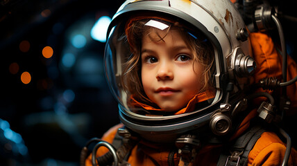 astronaut boy in astronaut suit