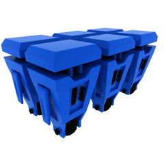 Free 3d render vector robot character