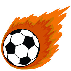 Fototapeta premium Fire ball illustration