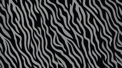 Tiger purple gray seamless pattern. Vector animal skin print. Fashion organic texture. 