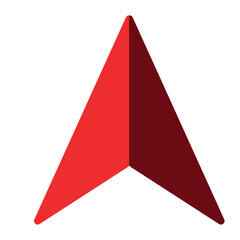 Obraz premium red paper plane