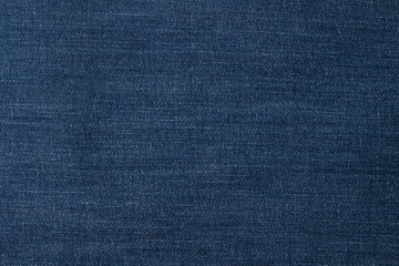 Texture of blue denim close-up
