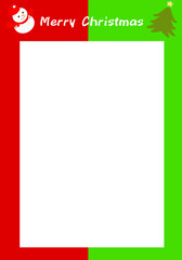 Note Lined Writing Paper with Christmas Decorations Frame Pattern Template Graphic Design Background, Printable Stationery Note Planner, Lined Writing Letter Paper Template Illustration Background