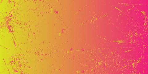 Vector texture gradient background, splashes. Pink and yellow