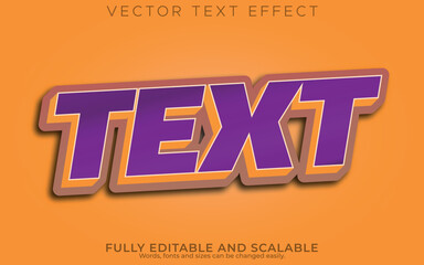  Vector 3D text effect design