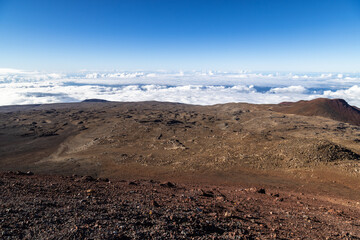 volcanic landscape in island