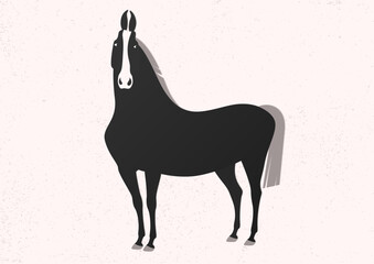 Vector illustration of a horse