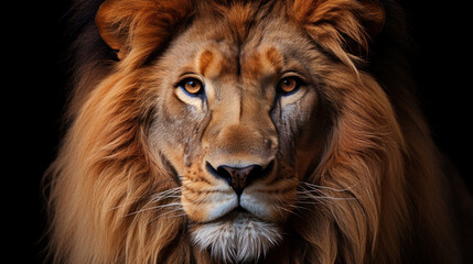 Fototapeta premium Close-up Portrait of a lion in natural Light