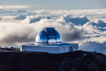 Fototapeta na wymiar observatory in the mountains
