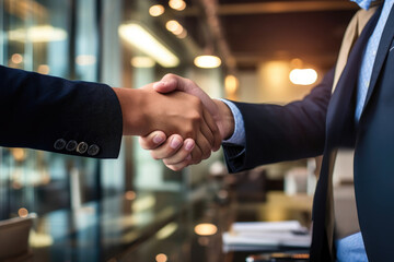 Successful Business Collaboration: Handshake of Confidence