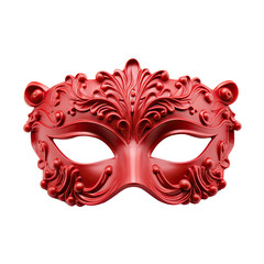 A Venetian mask from seventeenth-century for a carnival party in Venice, isolated on transparent background, cutout and suitable for use in various visual contexts