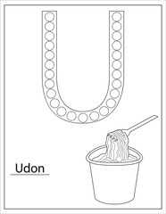Dot Markers Alphabet Coloring pages for Food topic, Activities for toddlers and Preschoolers
