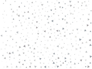 Christmas Silver Triangular Confetti