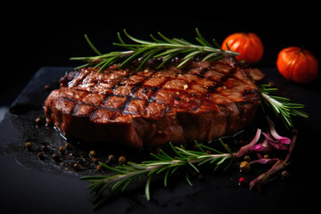 Gourmet Grilled Ribeye Steak with Herbs