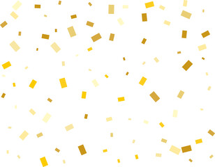 Gold Rectangle Confetti.