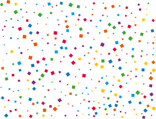 Christmas Rainbow Square Confetti