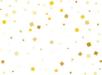 Yellow Squares Confetti